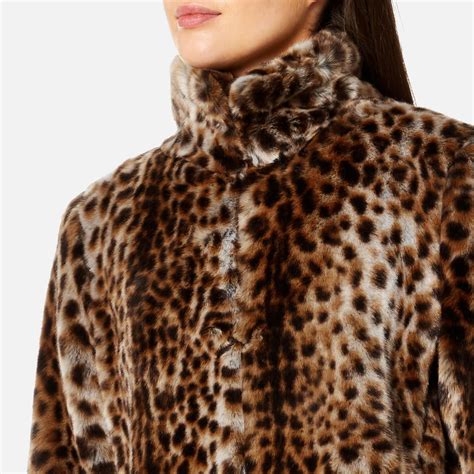 michael kors snow leopard coat|Michael Kors sequin jacket.